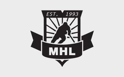 Morning Hockey League Letterpress style logo